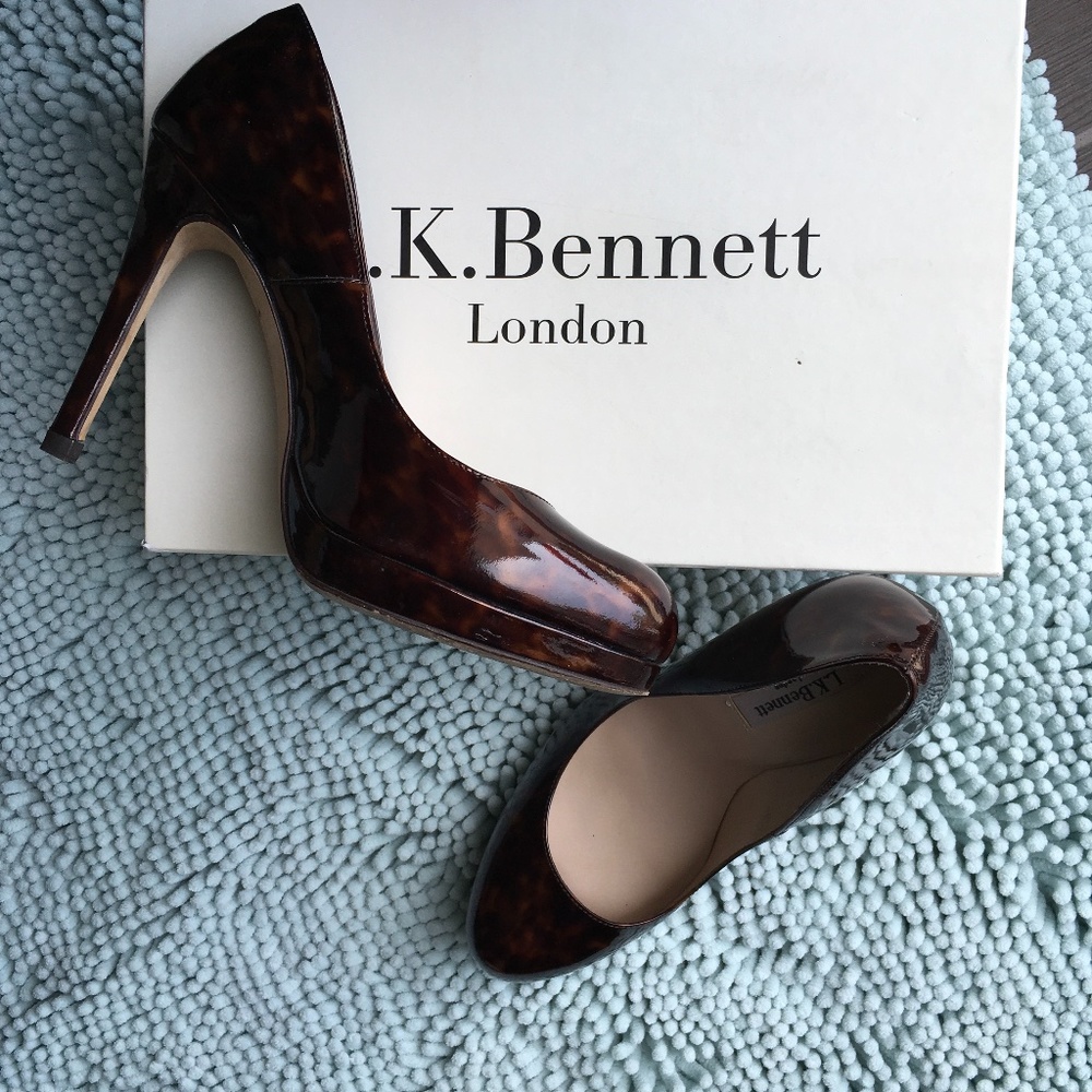 LK Bennett Tortoise Shell Sledge Heels